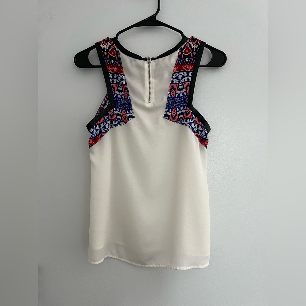 Express Aztec Printed Tank Top, Size Small - Picture 2 of 4